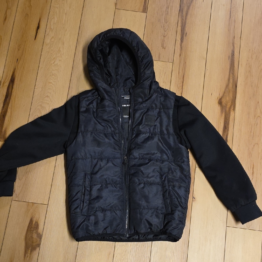 Boy's Black Hooded Jacket Hurley